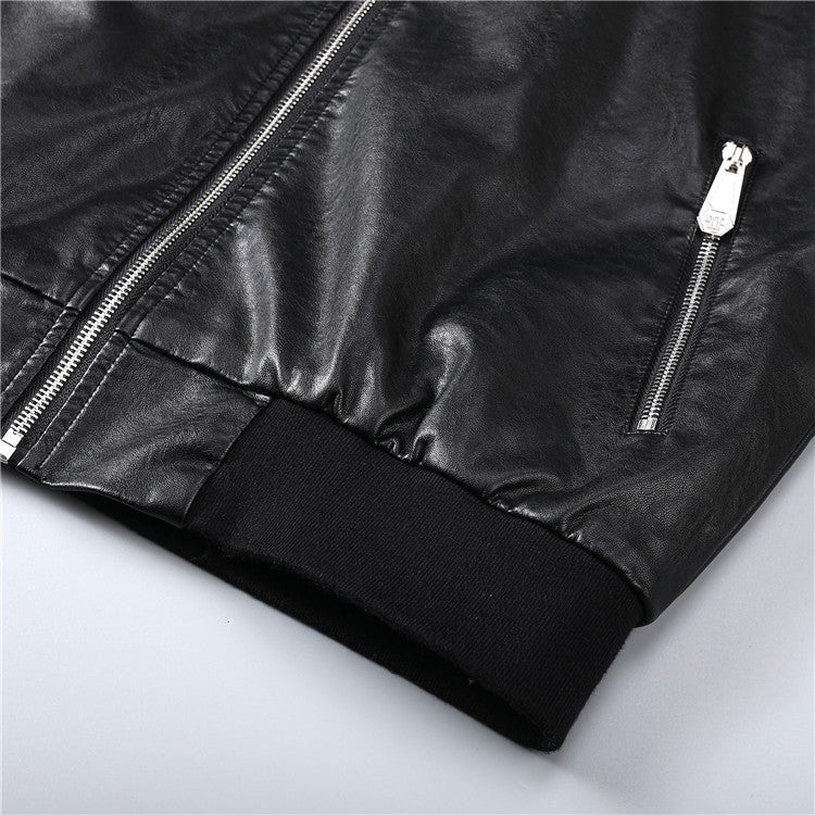 New- Black Genuine leather Jacket