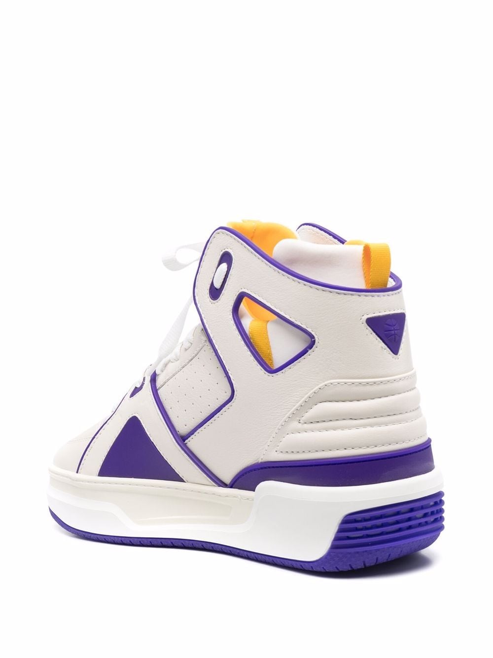 JUST DON Basketball JD1 High-top Sneakers White/Purple/Yellow
