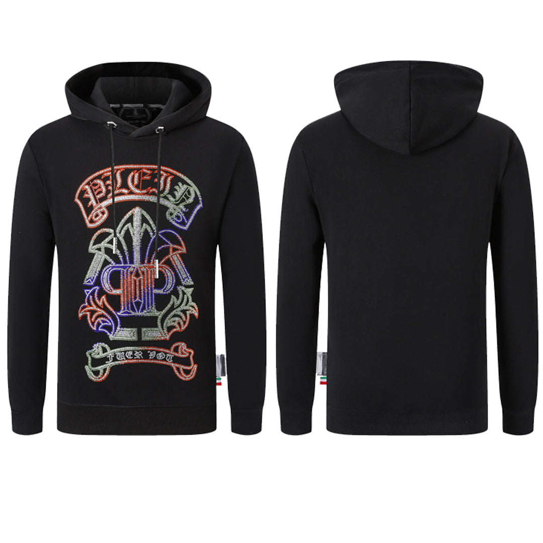 New- 25ss Black Hoodie
