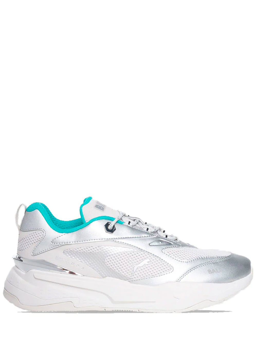PUMA X BALR. Panelled Mesh Sneakers Silver/Spectra Green