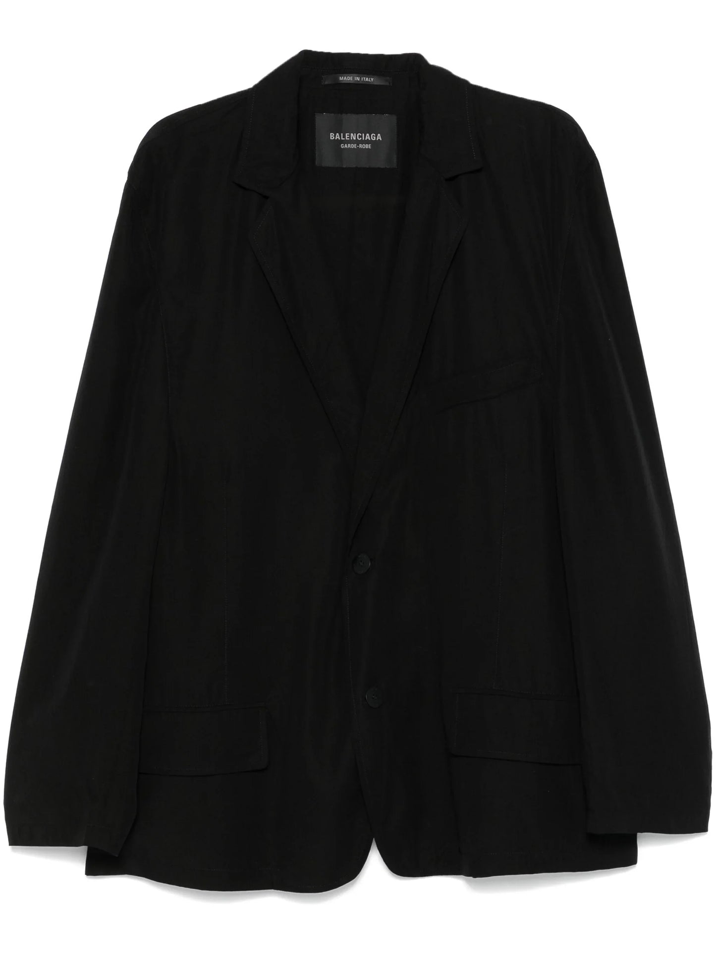BALENCIAGA Single-Breasted Blazer Black