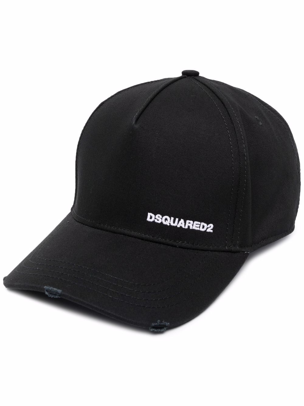 DSQUARED2 Embroidered-logo six-panel cap Black