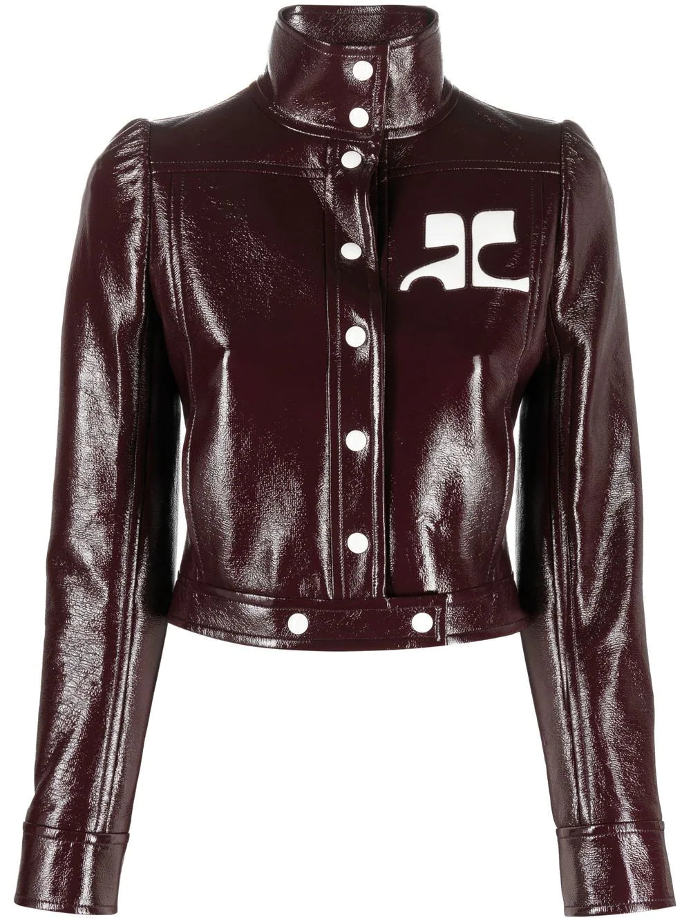 COURRÉGES WOMEN Vinyl Reedition Jacket Burgundy