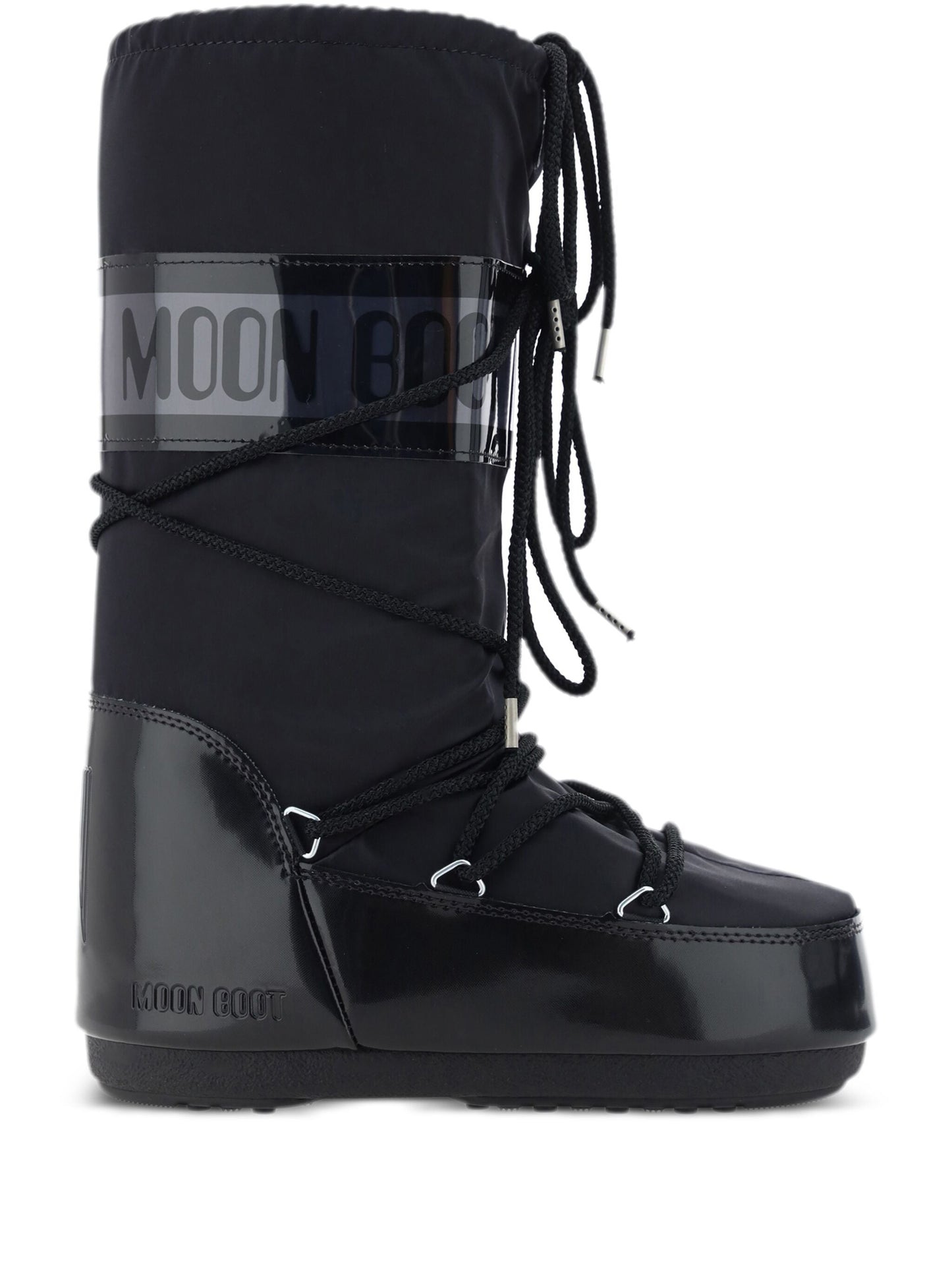 MOON BOOT Icon Glance Satin Boots Black