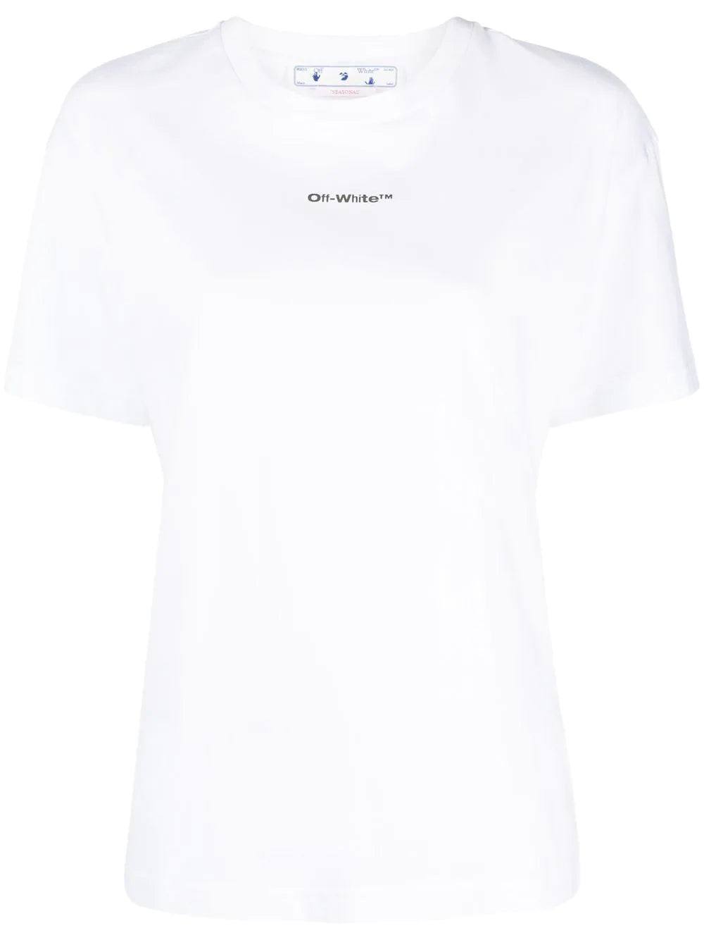 OFF-WHITE WOMEN Flock Chine Arrows Regular Tee White