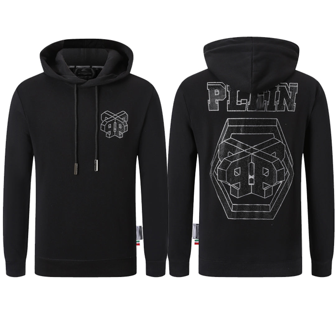 New- 25ss Black Hoodie