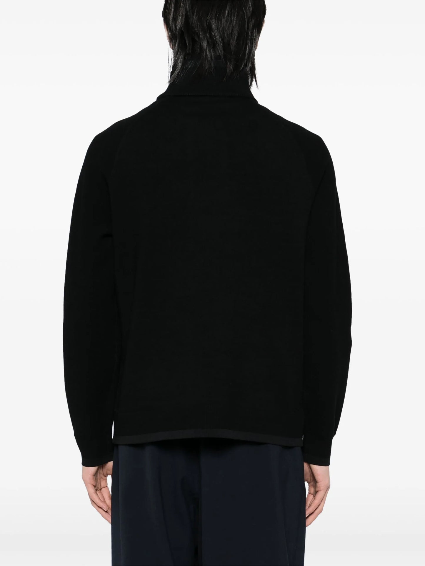 BOSS Zartic Logo Quarter Zip Jacket Black