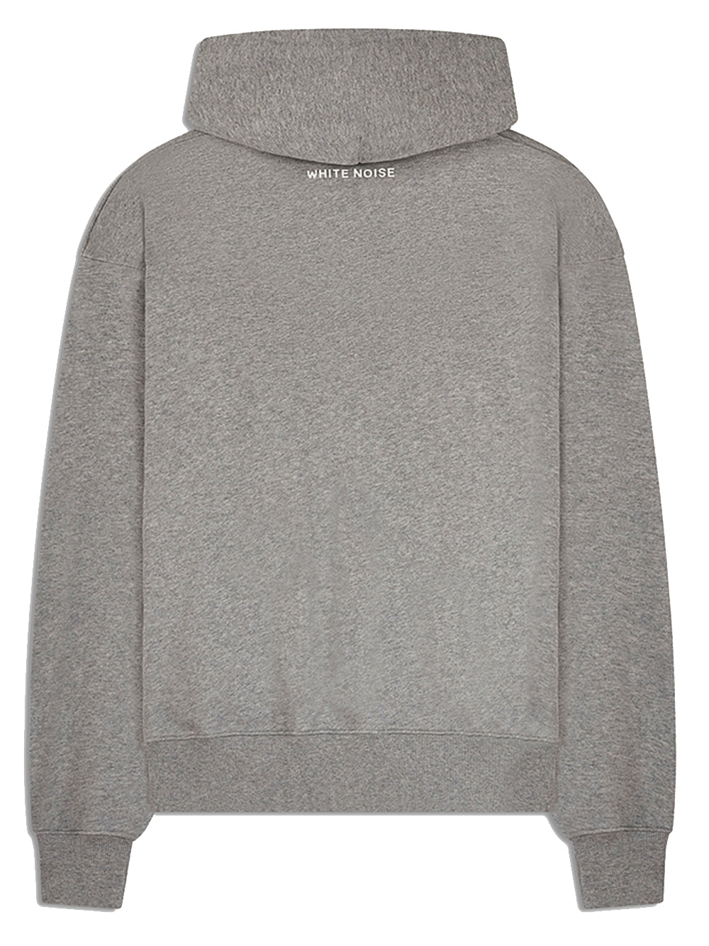 WHITE NOISE Icon Box Cotton Hoodie Grey