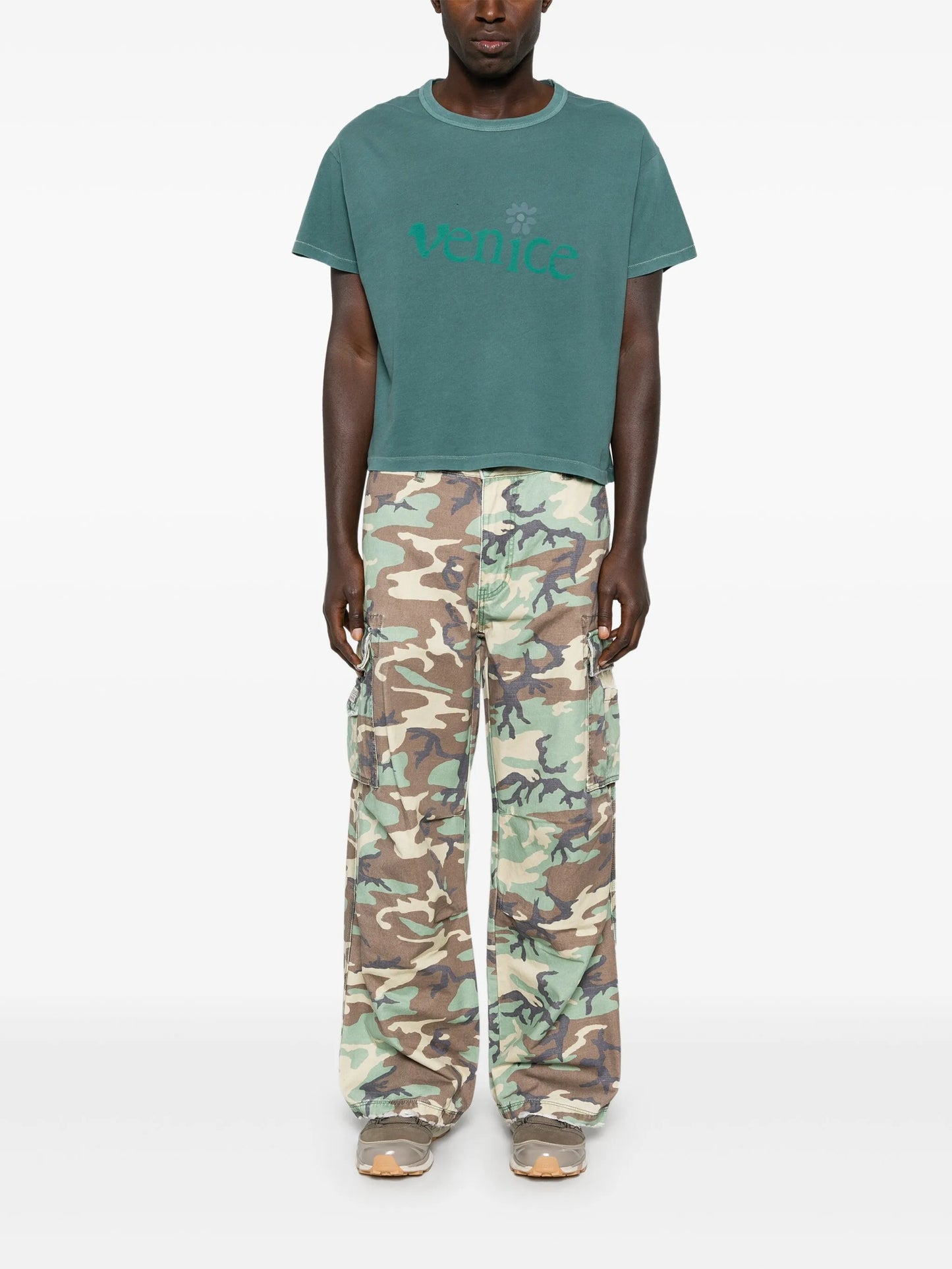 ERL Venice Knit T-Shirt Jade Green