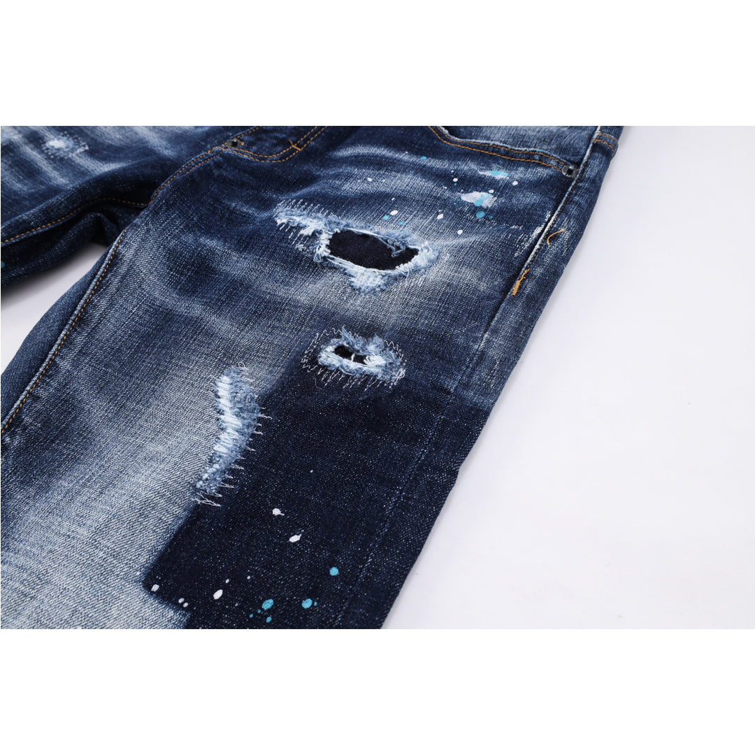 New-DSQ2 Nightclub ripped skinny jeans