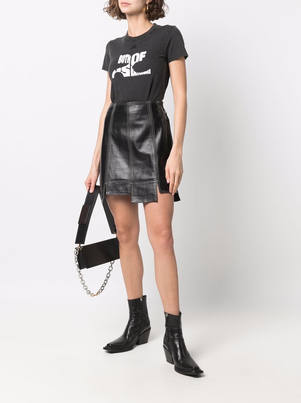 COURRÈGES WOMEN Both Of Us Knowing T-Shirt Black