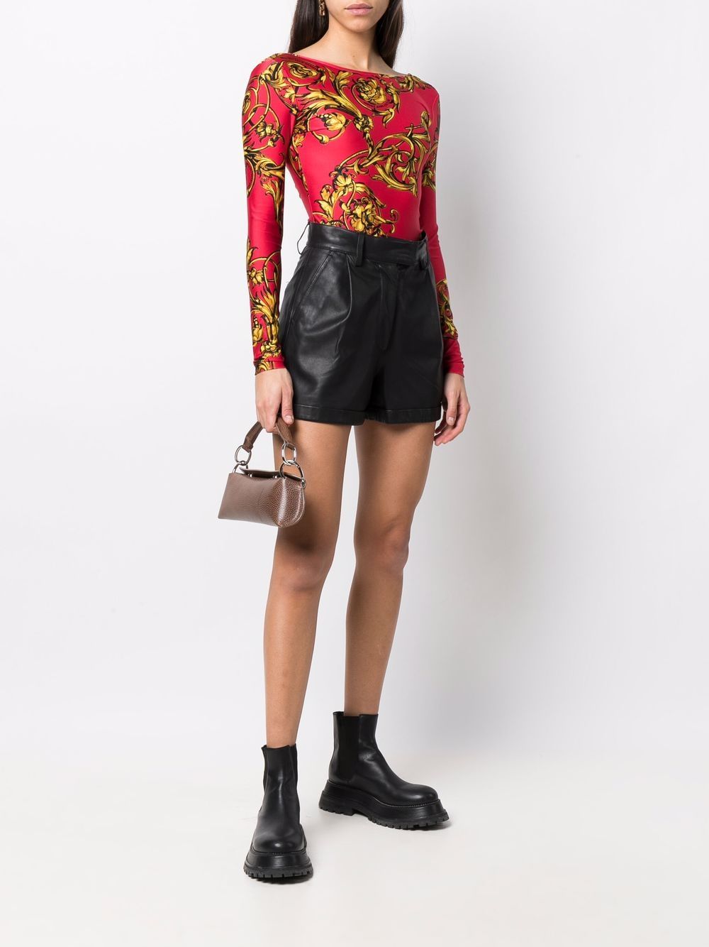 VERSACE WOMEN Baroque Print Red