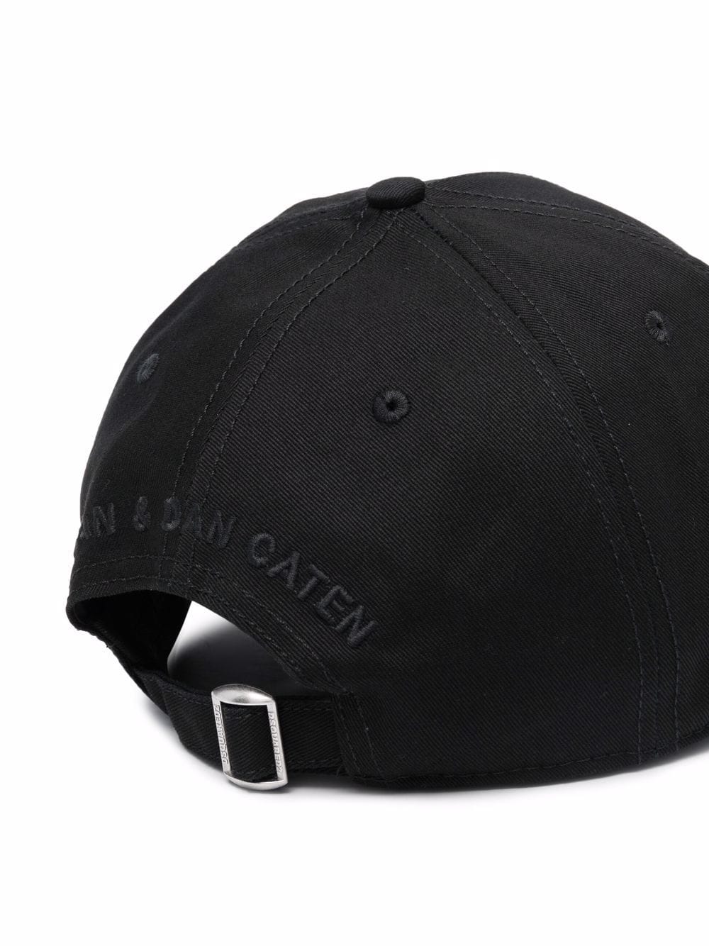 DSQUARED2 Embroidered-logo six-panel cap Black