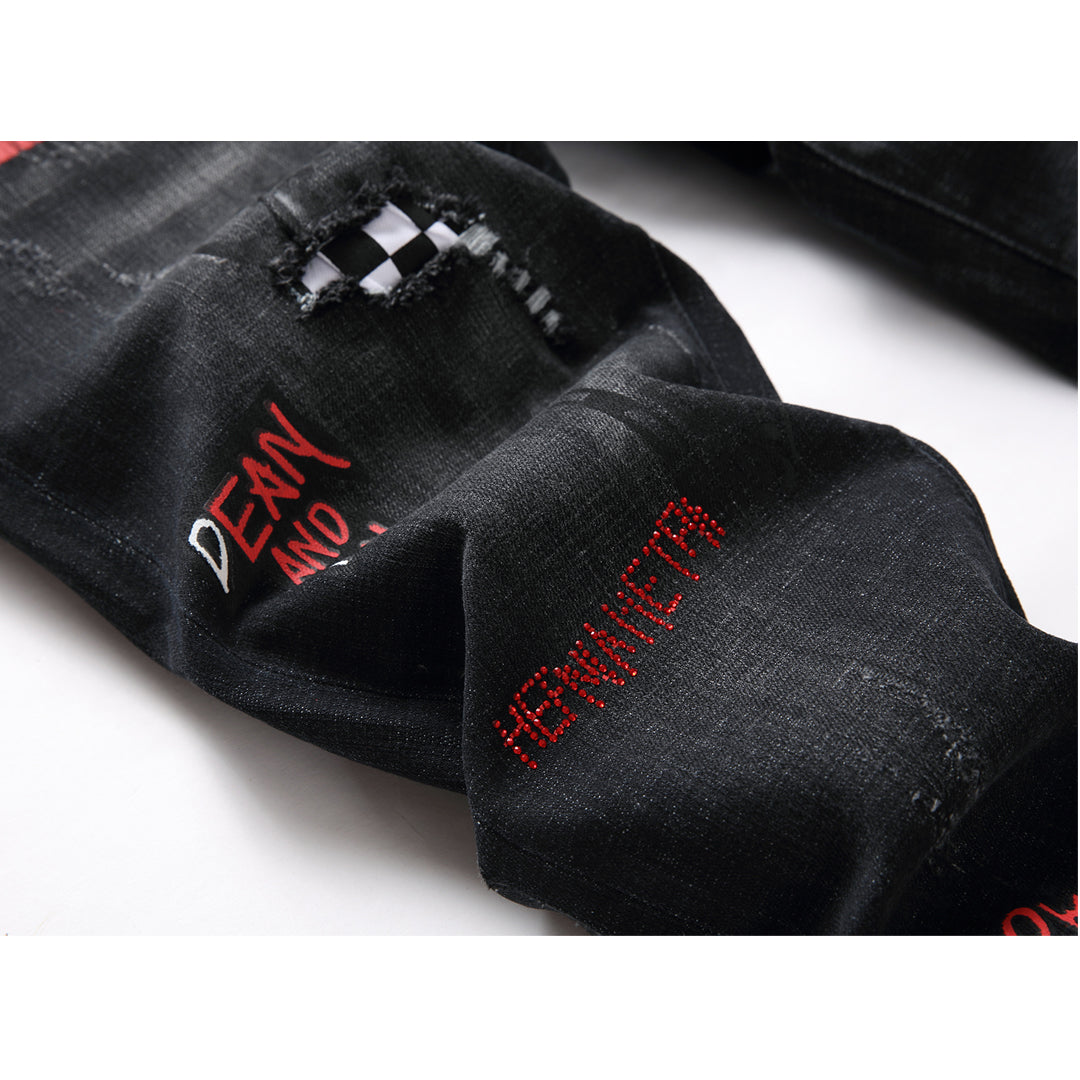 New-DSQ2 hot diamond embroidery Jeans