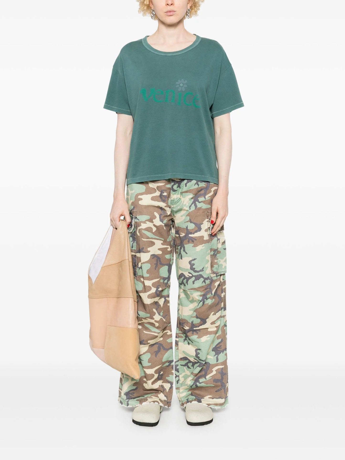 ERL Venice Knit T-Shirt Jade Green