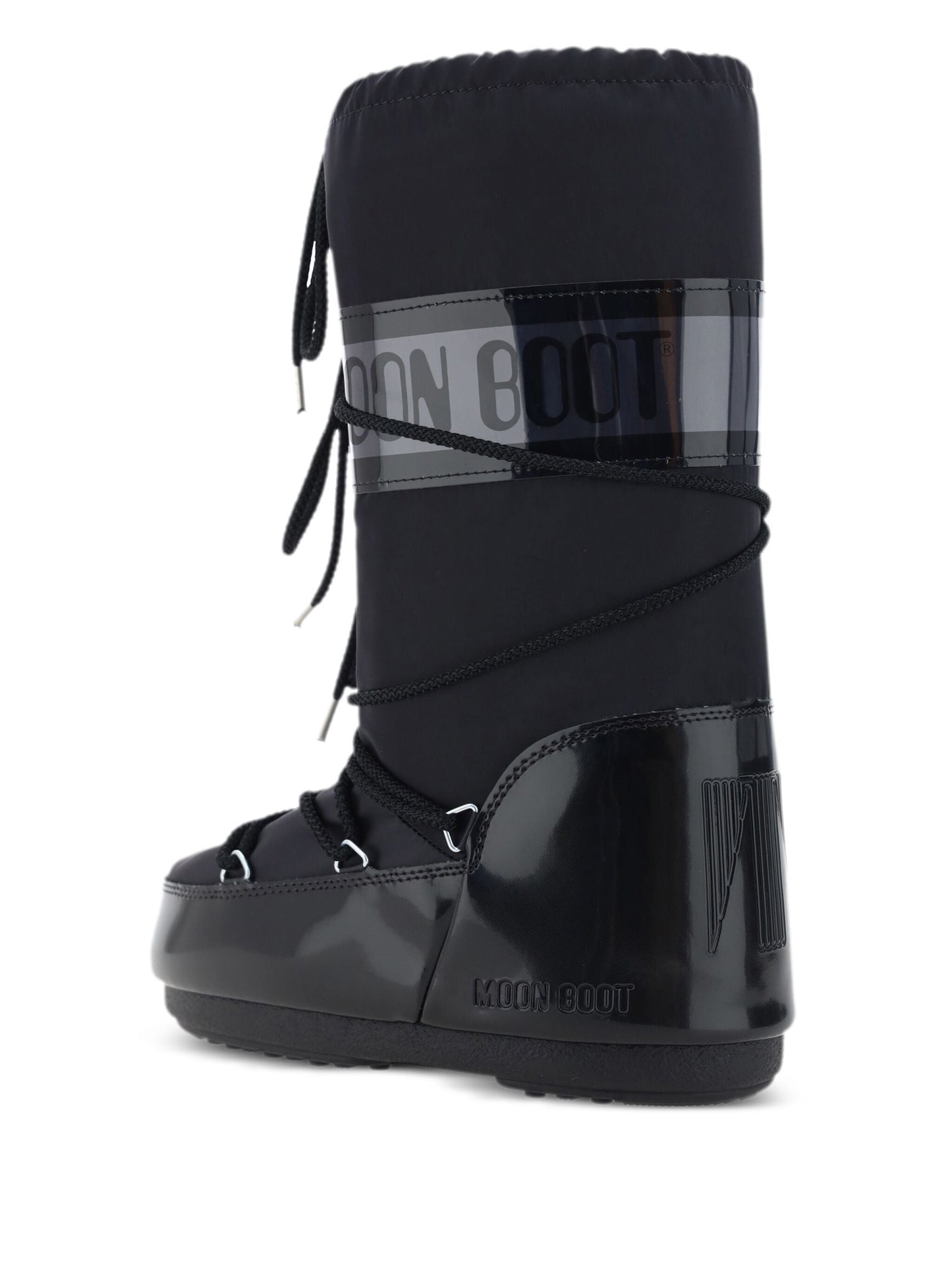MOON BOOT Icon Glance Satin Boots Black