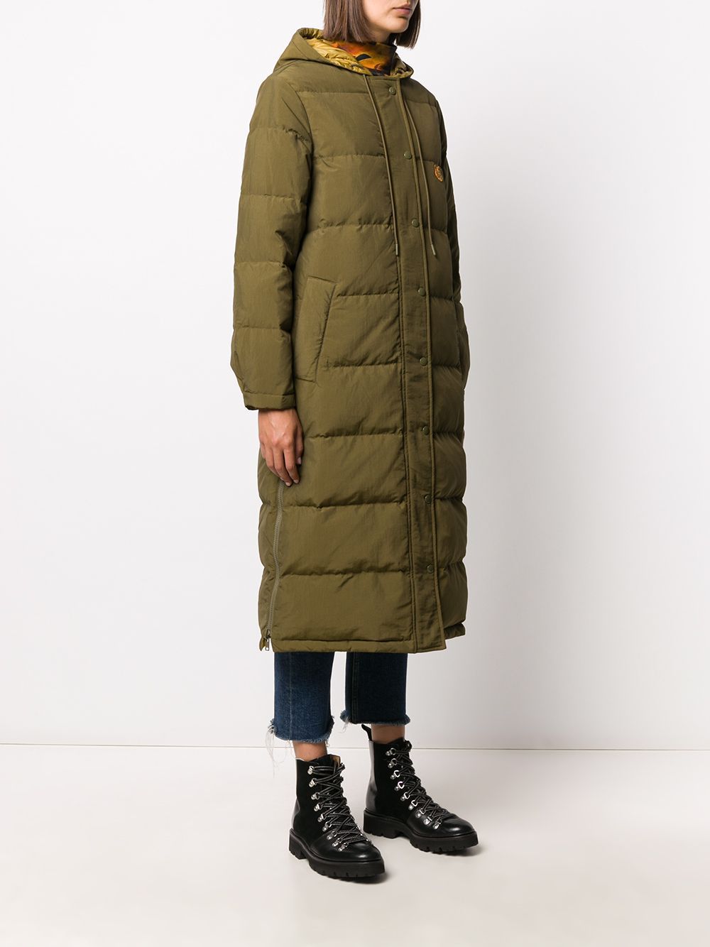 KENZO Women's Reversible Down Jacket Khaki