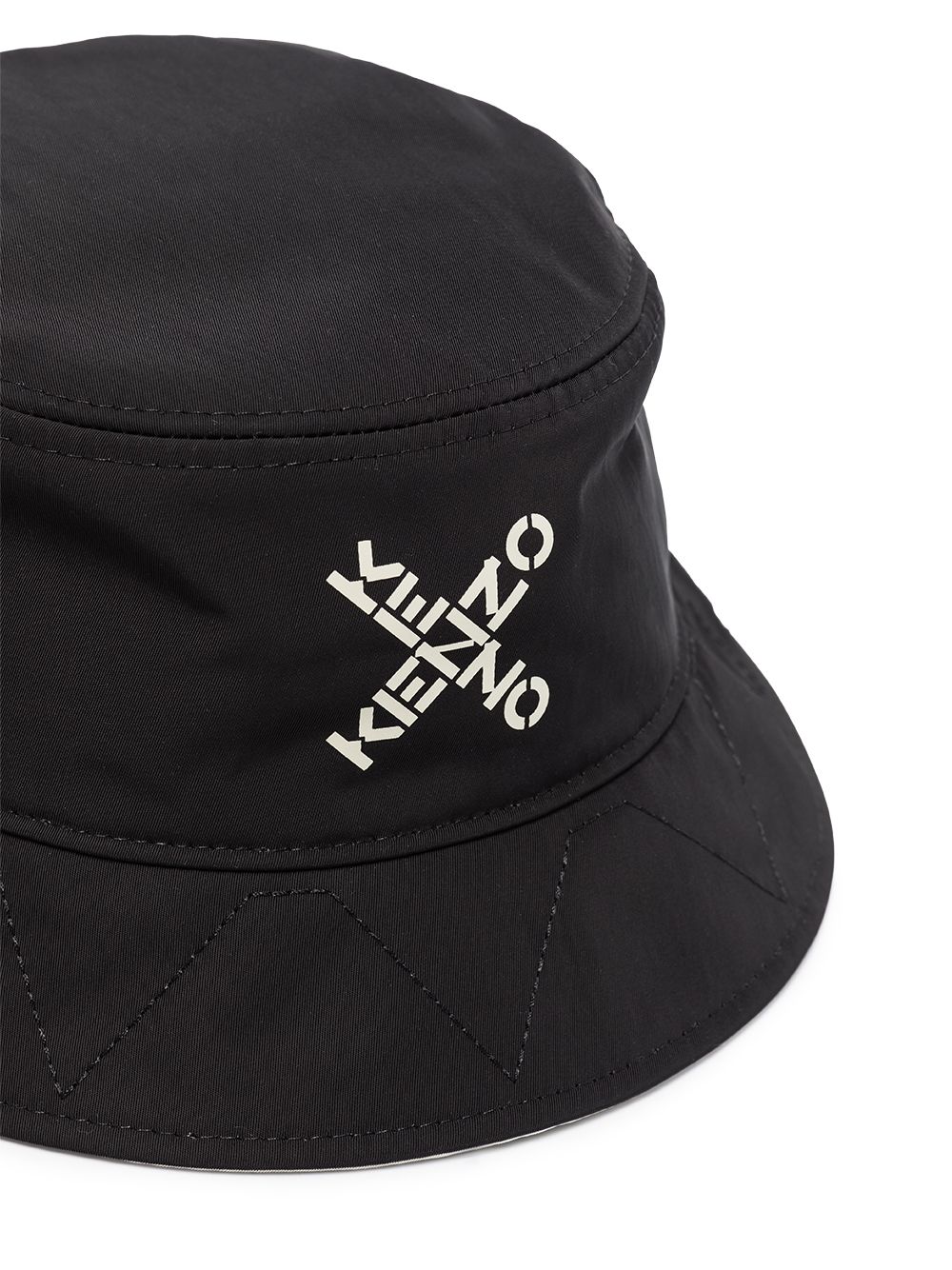 KENZO Cross Logo Bucket Hat Black