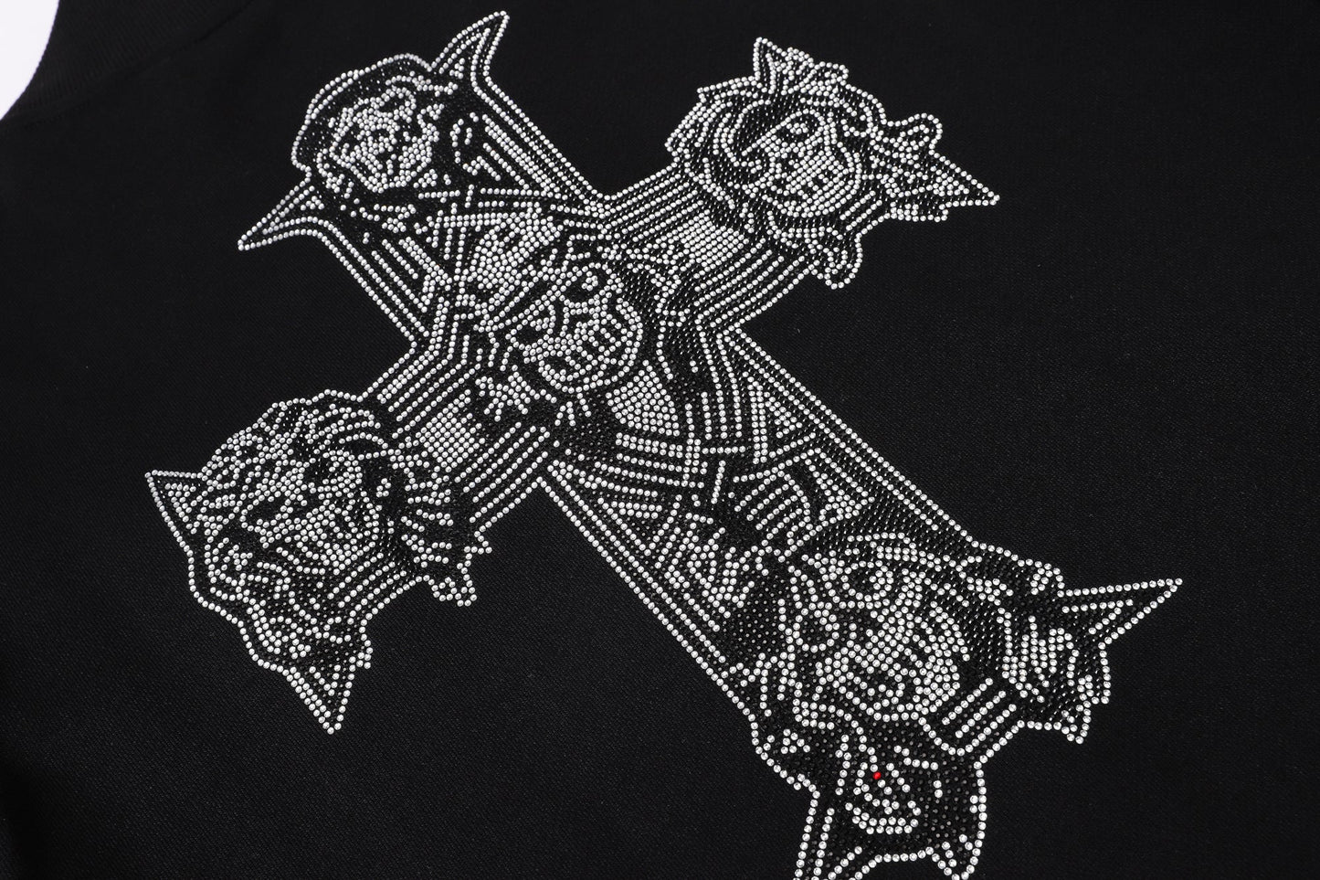 New- 2025ss Skull Black Hoodie