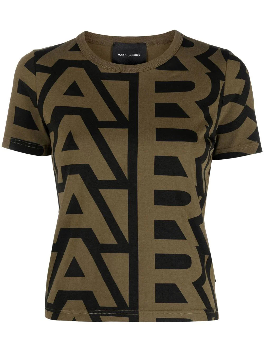 MARC JACOBS WOMEN Monogram Baby Tee Olive/Black