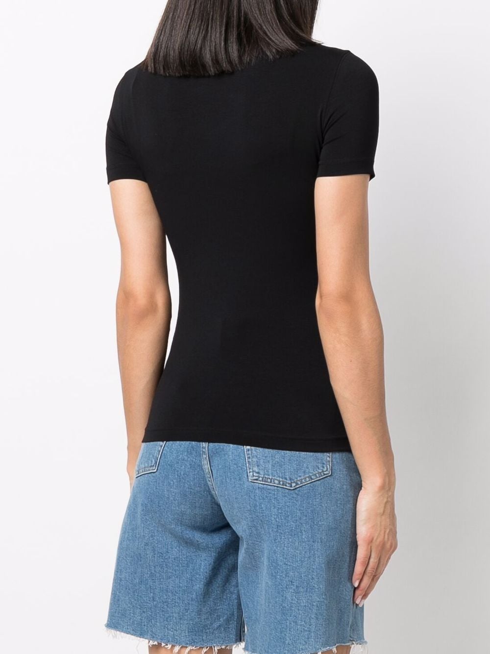 VERSACE Logo Print T-Shirt Black