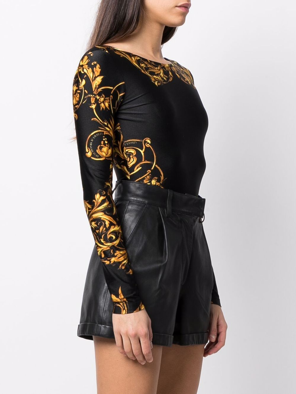 VERSACE WOMEN Baroque Print Black