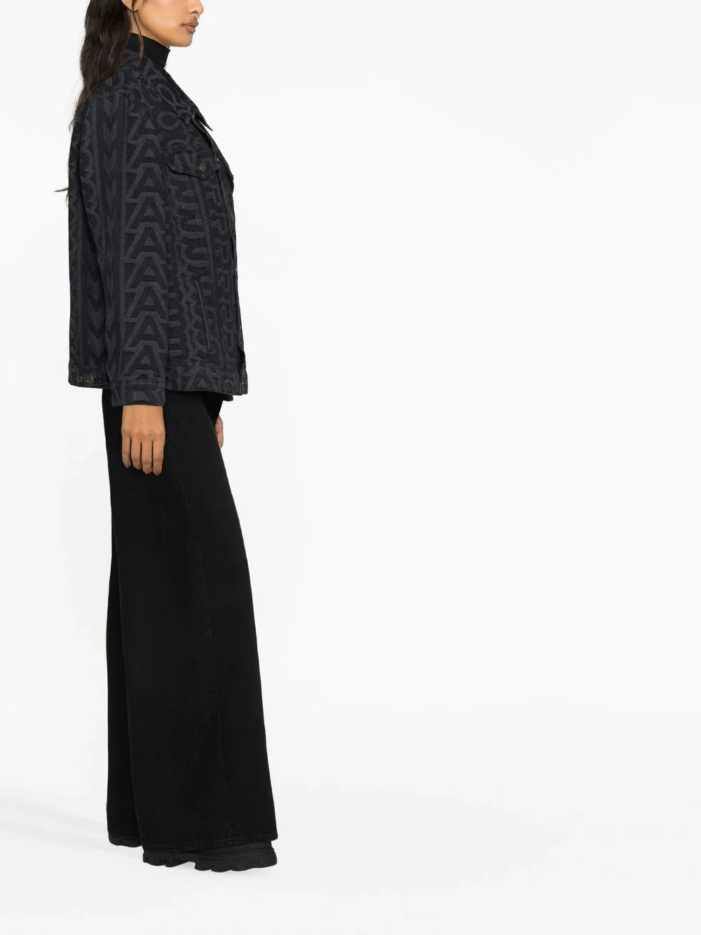 MARC JACOBS WOMEN Monogram Denim Jacket Black