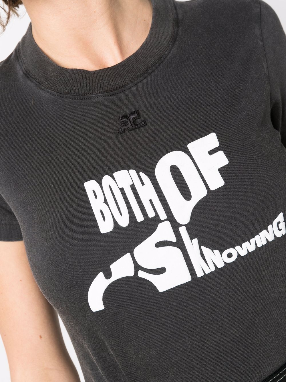 COURRÈGES WOMEN Both Of Us Knowing T-Shirt Black