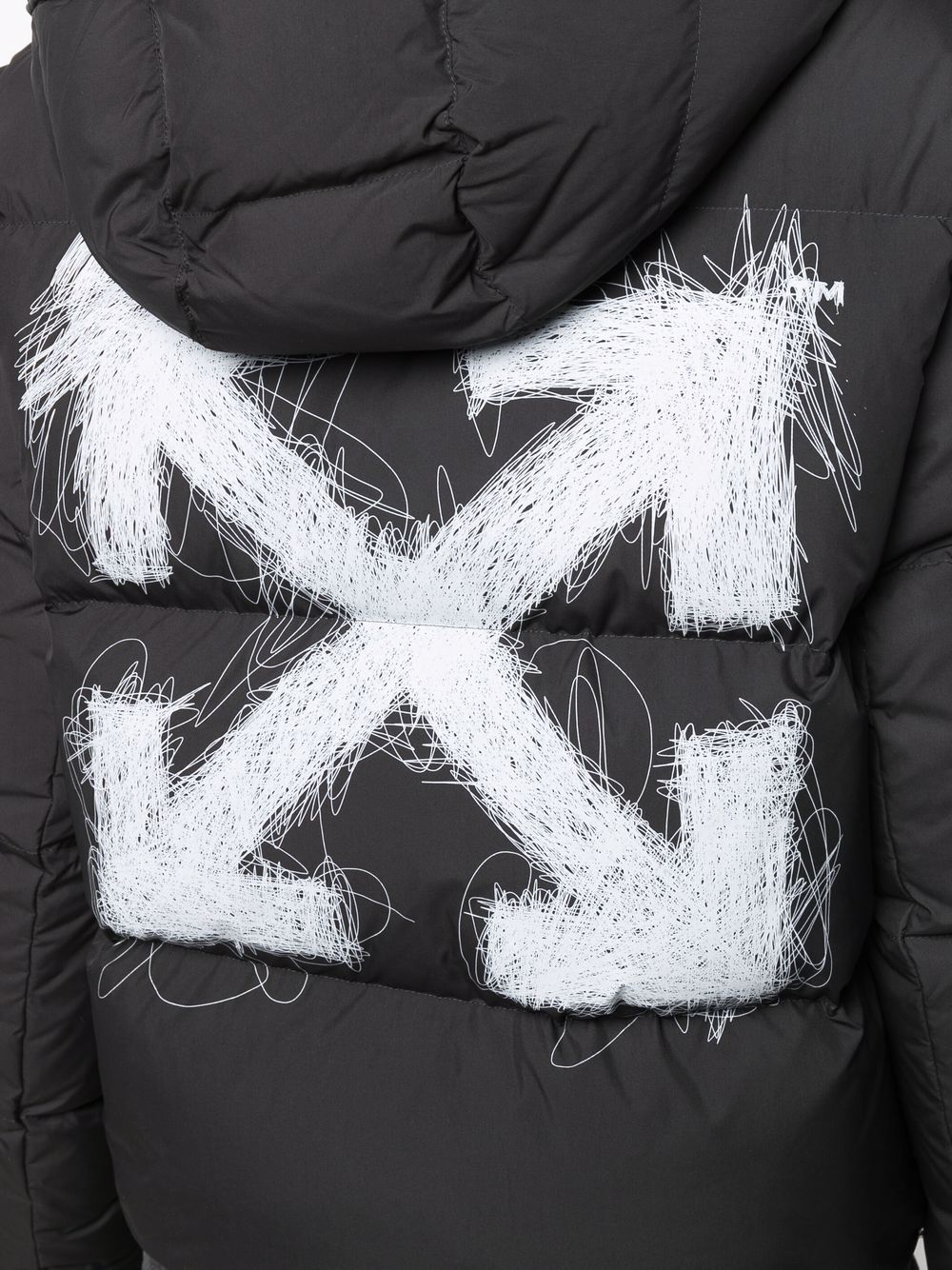 OFF-WHITE WOMEN Pen Arrows Puffer Jacket Black