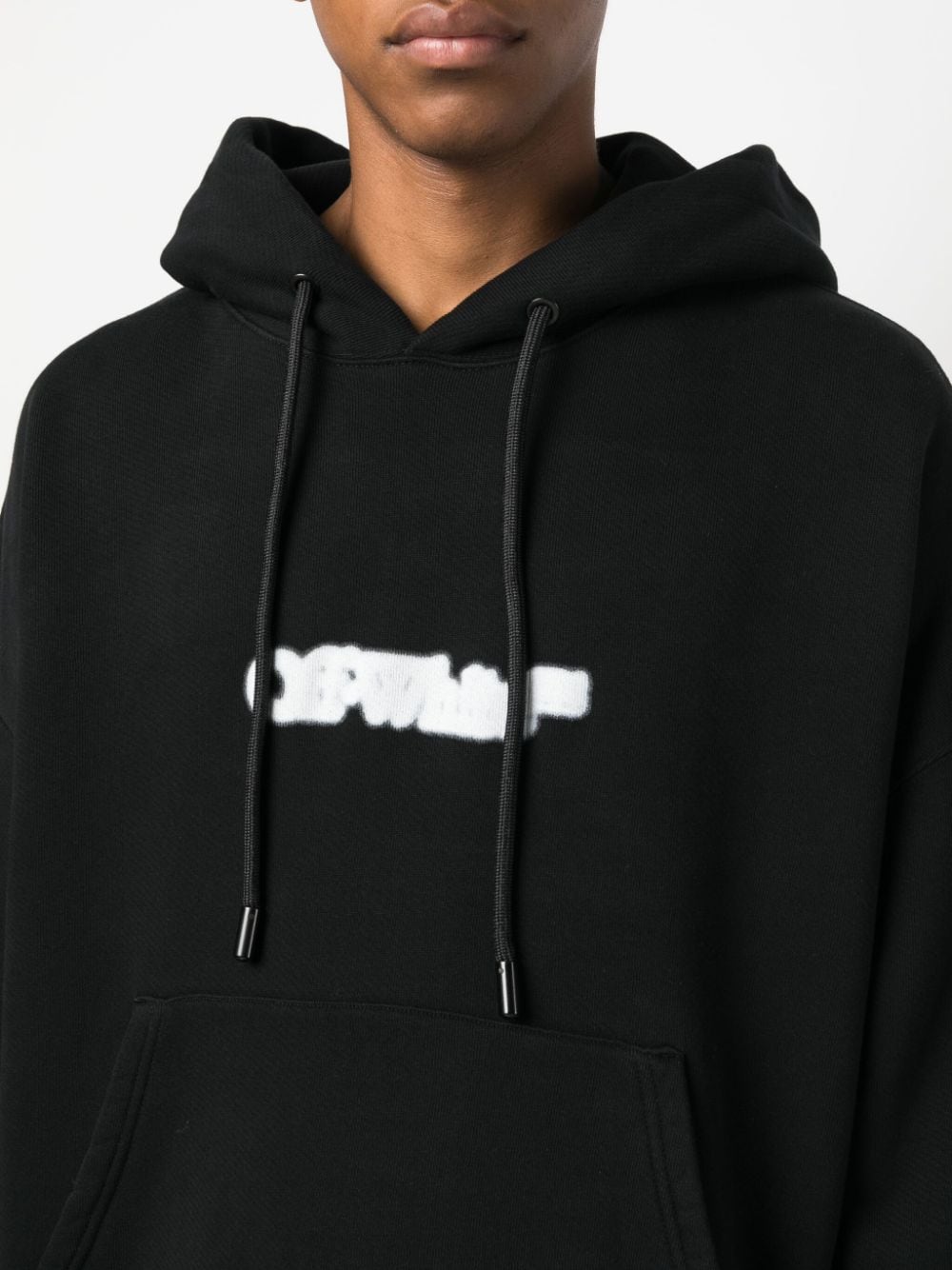 OFF-WHITE Blurr Book Over Hoodie Black White