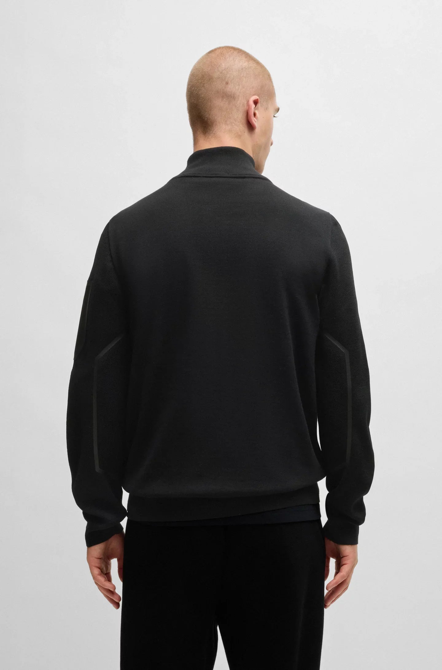 BOSS Zhino Logo Zip Up Jacket Black