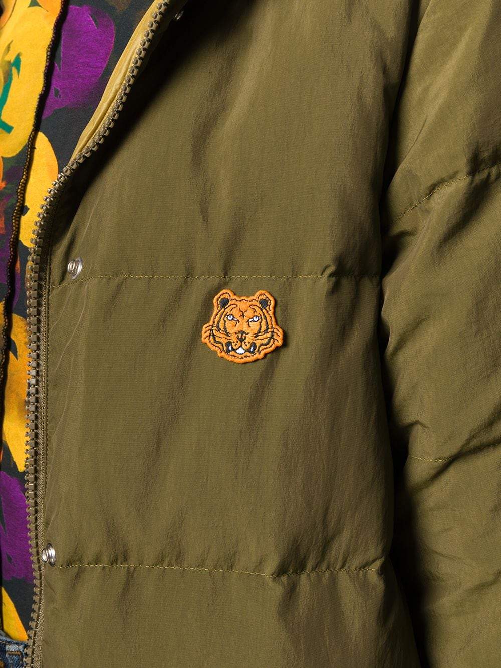 KENZO Women's Reversible Down Jacket Khaki