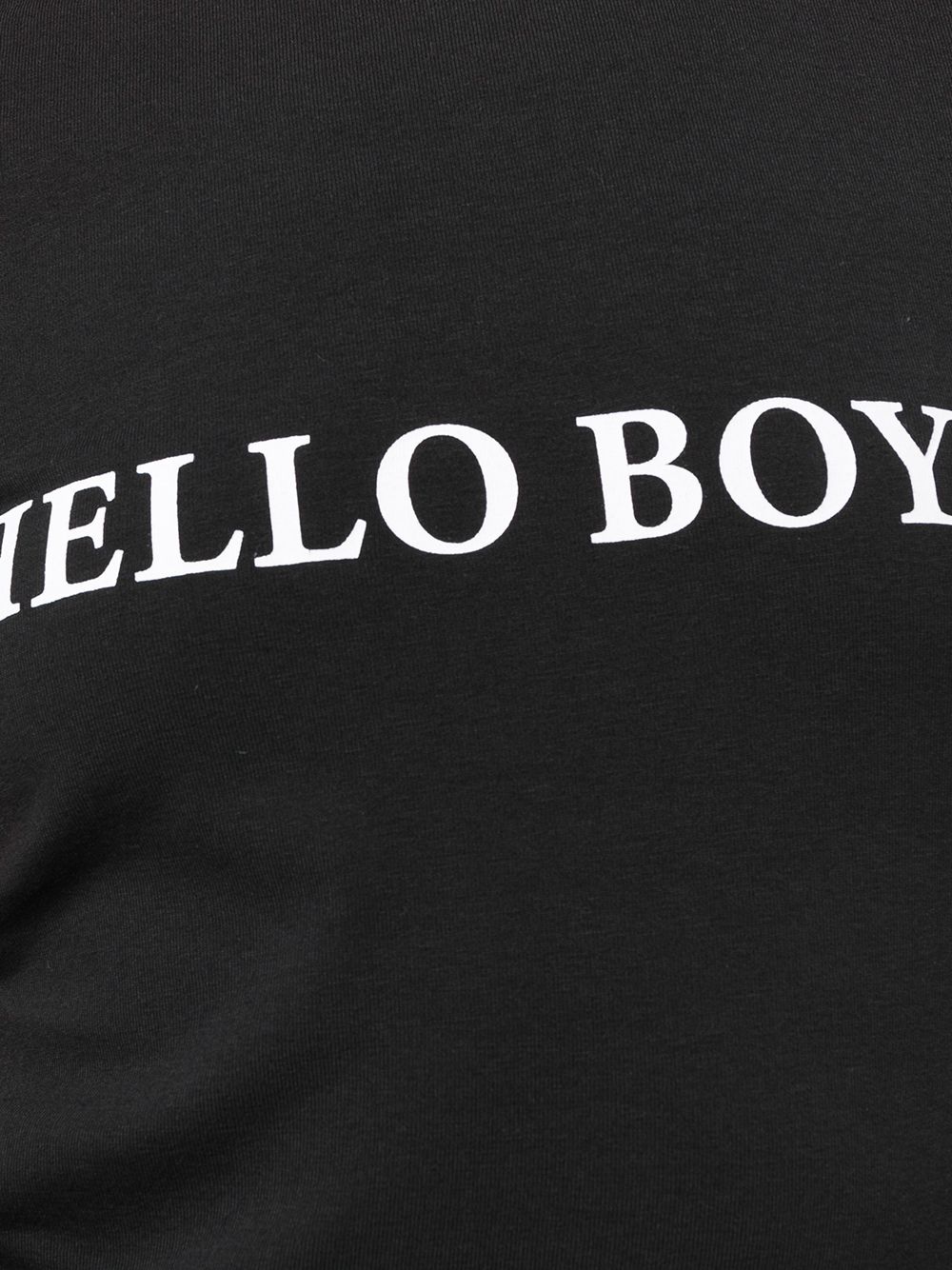 VETEMENTS WOMEN Hello Boys Graphic Print T-Shirt Black