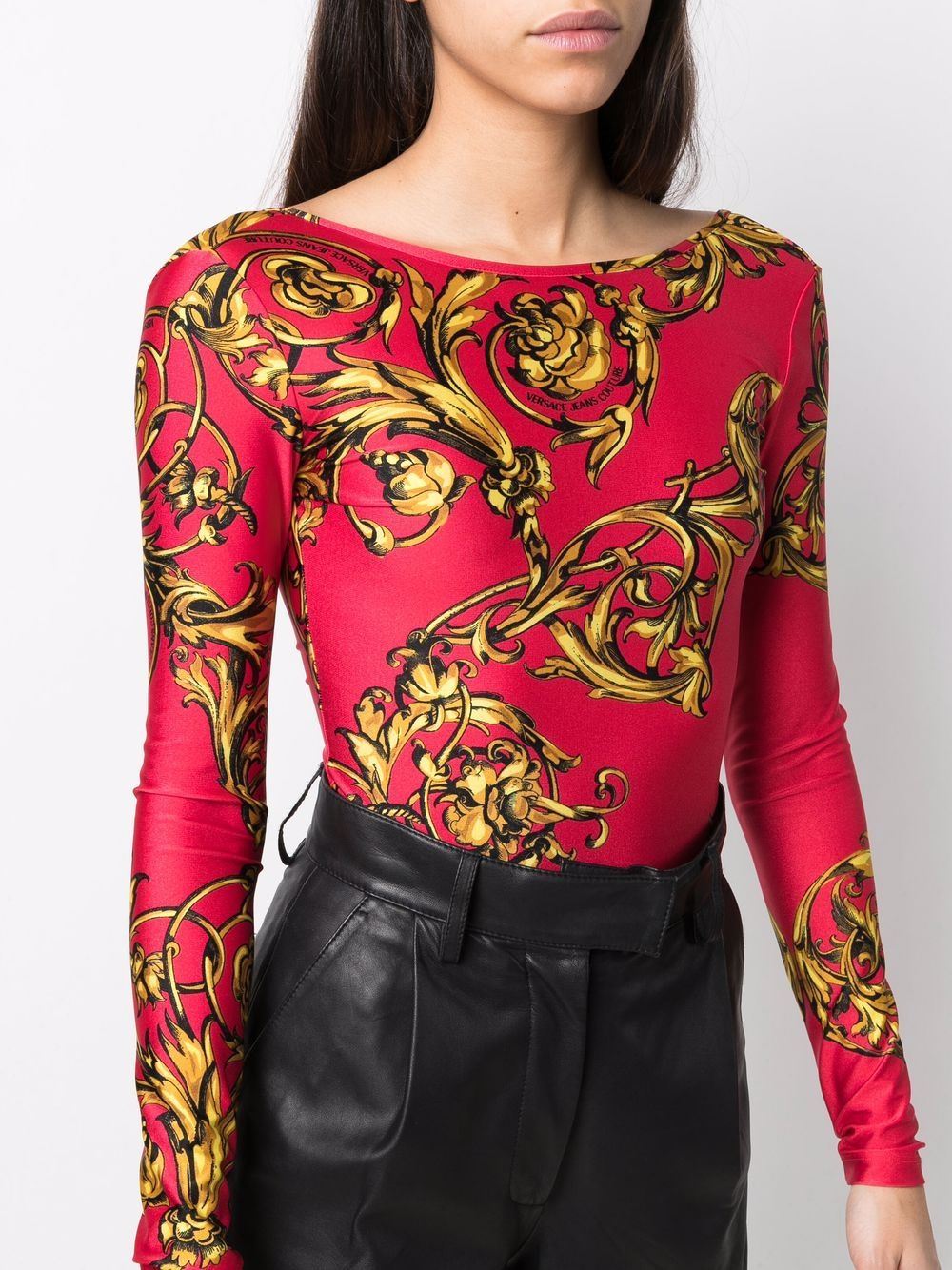 VERSACE WOMEN Baroque Print Red