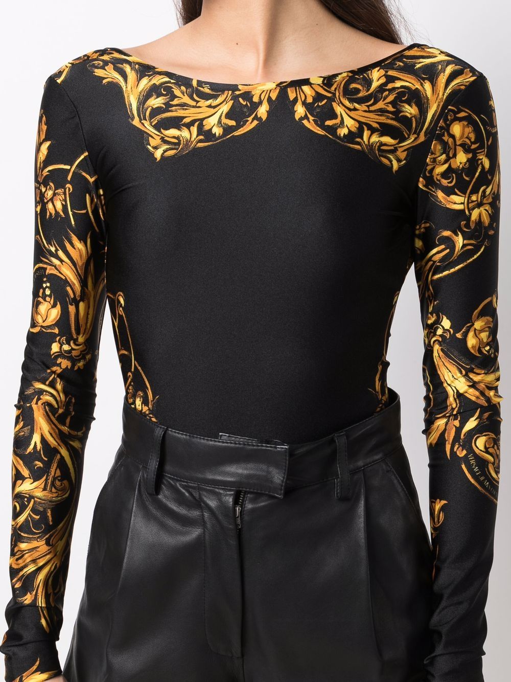 VERSACE WOMEN Baroque Print Black