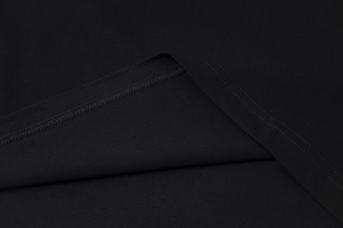Prada Milano T-Shirt with Red Embroidered Logo