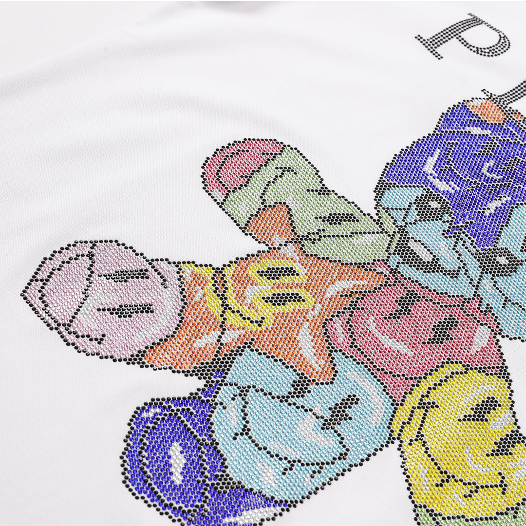 New- 25SS Skull Print POLO shirt