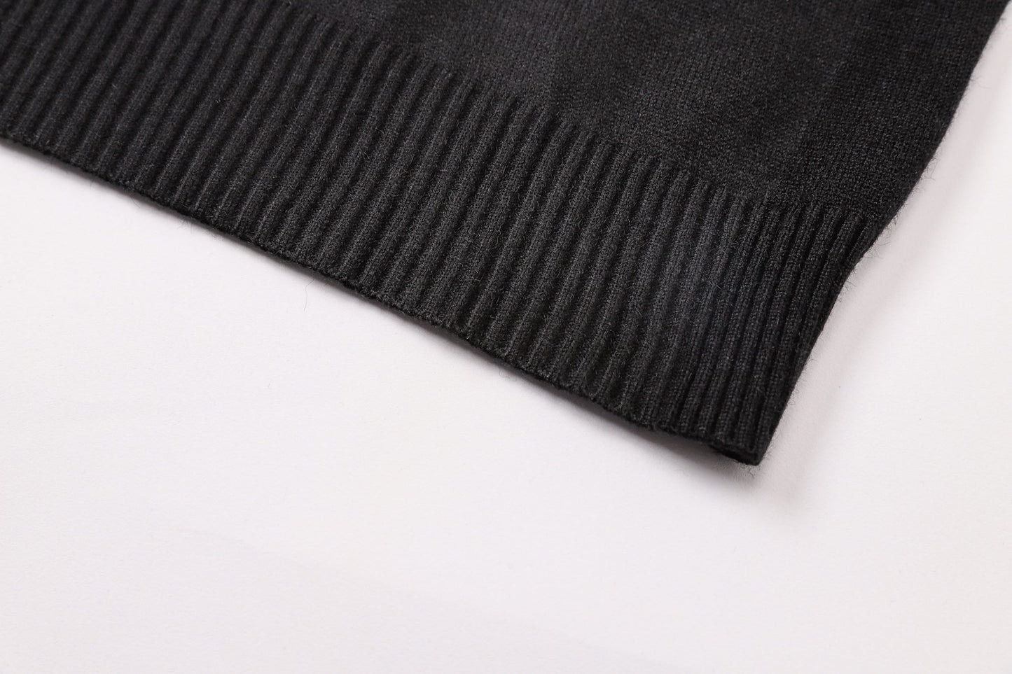 New-2025ss Black Knitwear