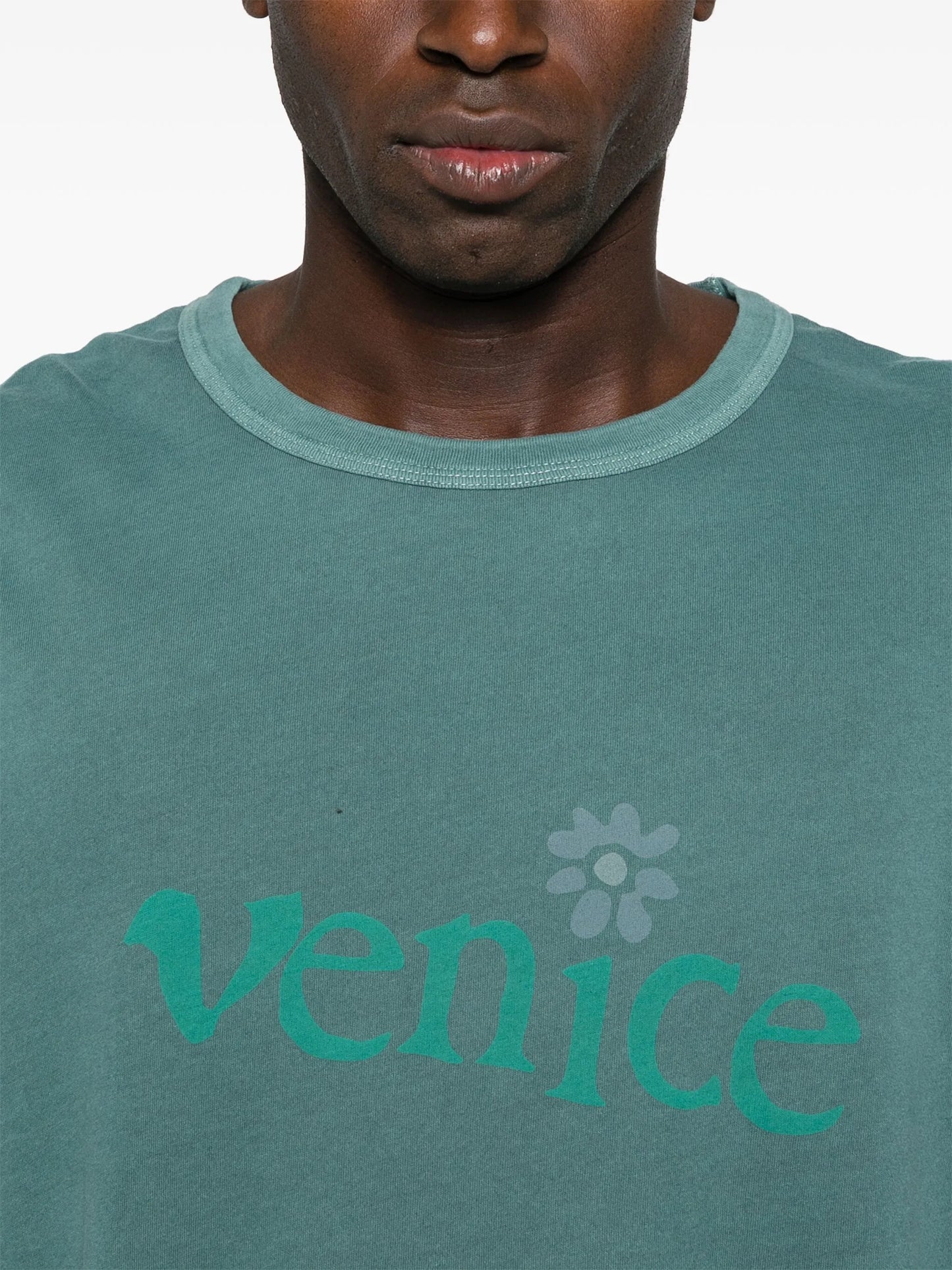 ERL Venice Knit T-Shirt Jade Green
