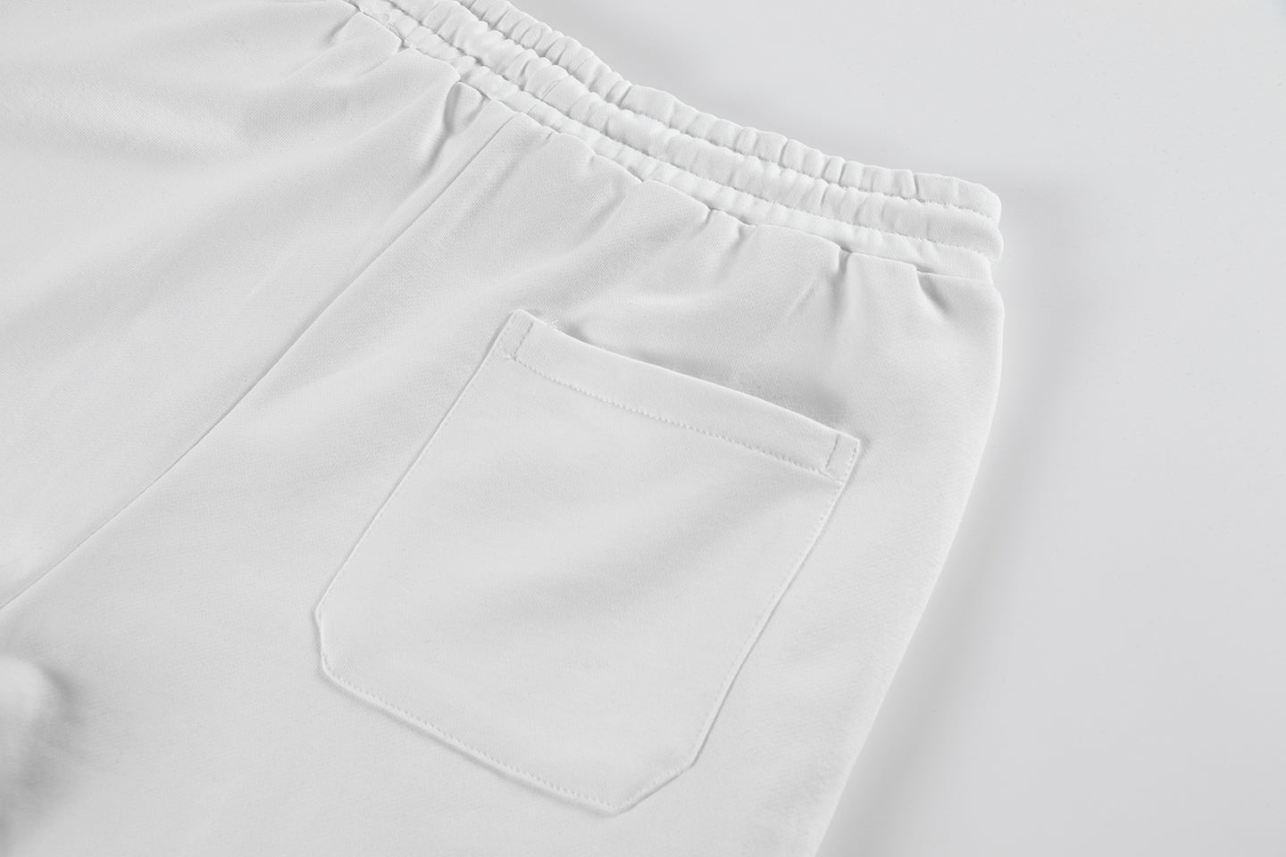 Balenciaga Graffiti Logo Cotton Shorts – White
