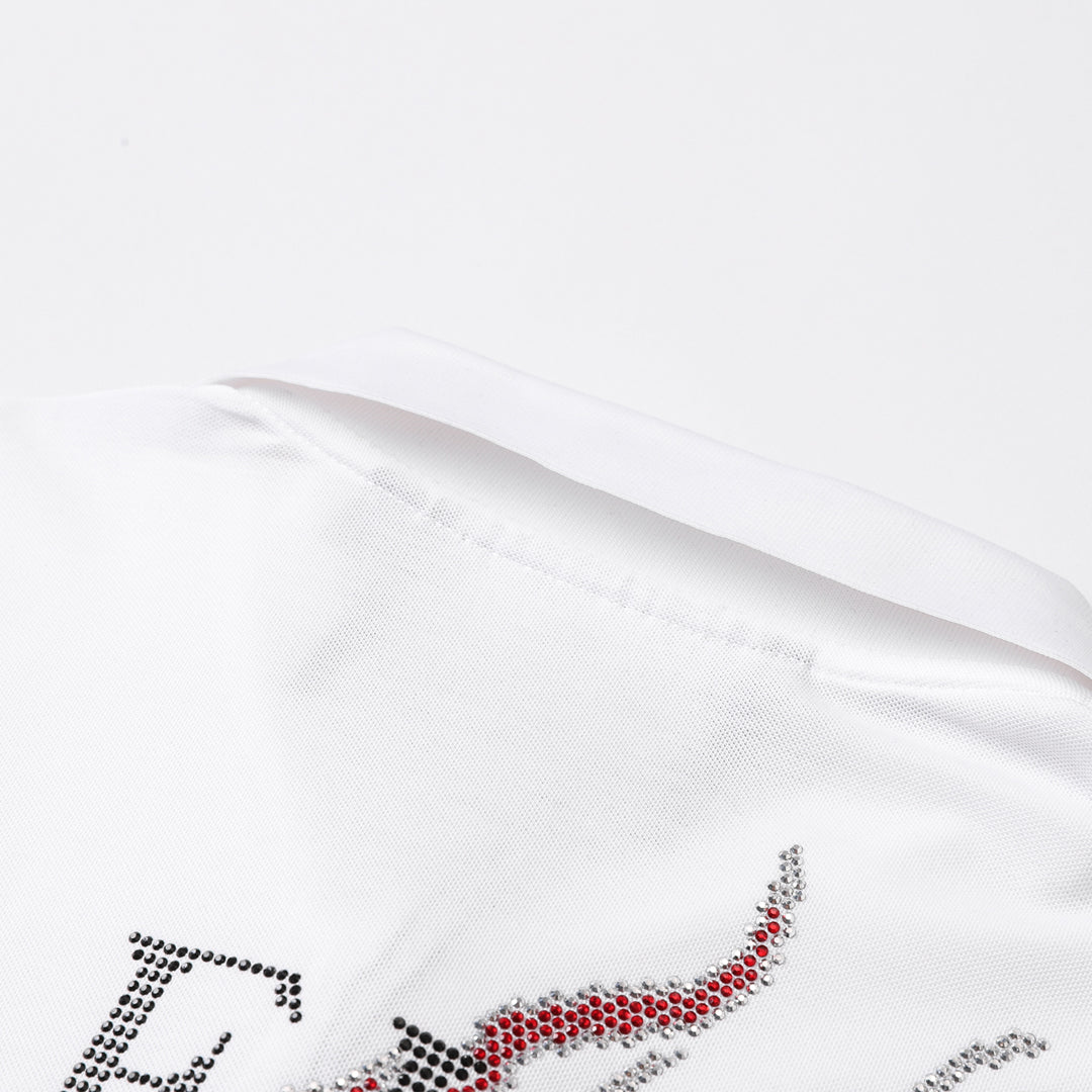 New- Hot stamp Skull POLO shirt