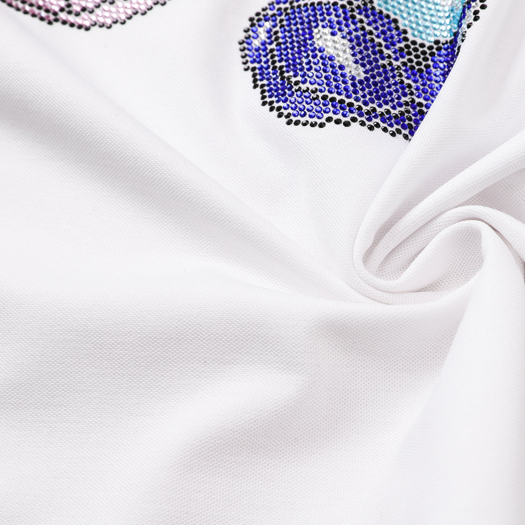 New- 25SS Skull Print POLO shirt