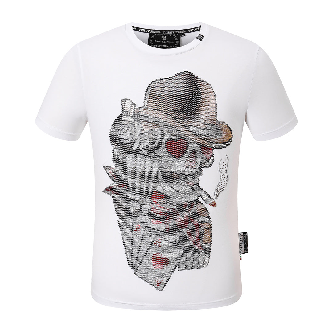New- Skulls Rhinestones T-Shirt