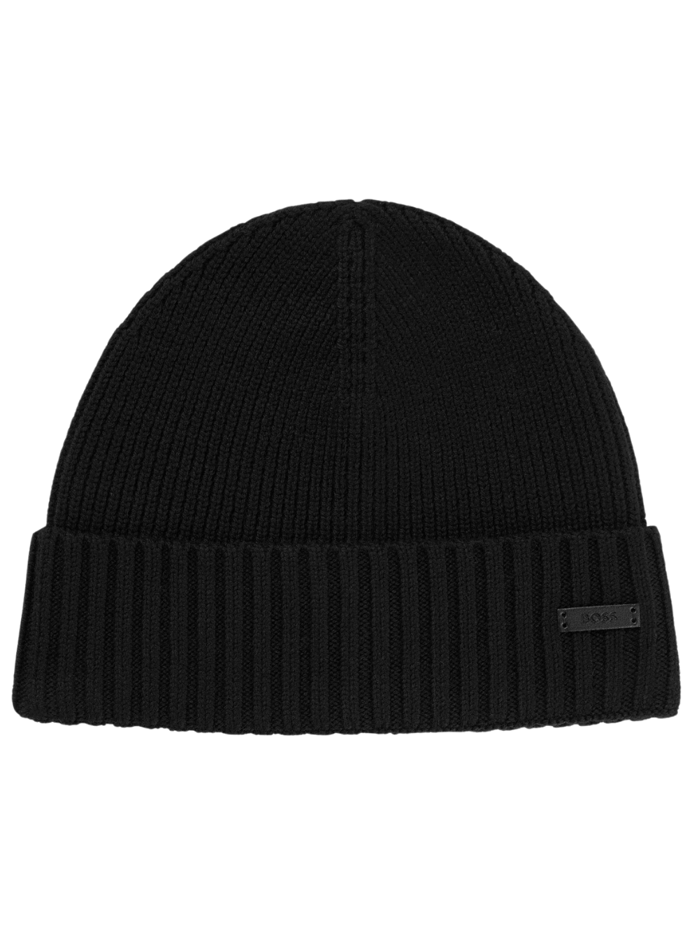 BOSS Fati-L Rib-knit Beanie Black