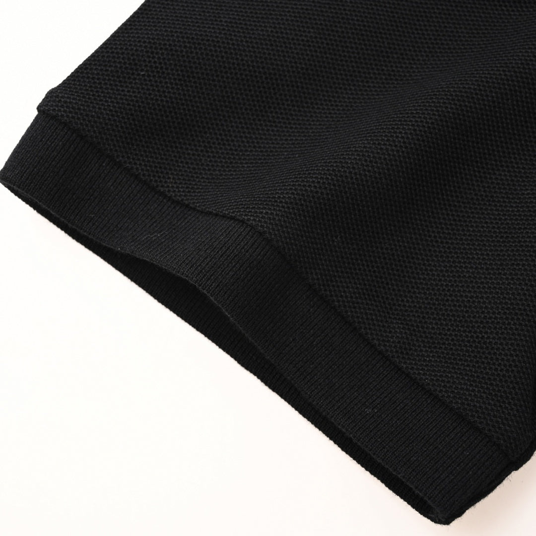 Prada Nylon Panel Polo – Black Edition