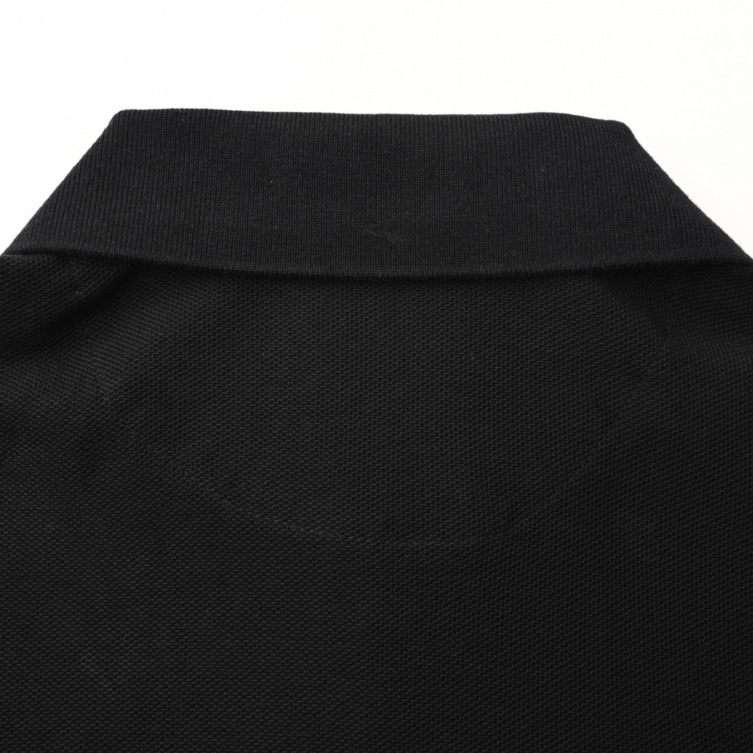 Prada Nylon Panel Polo – Black Edition
