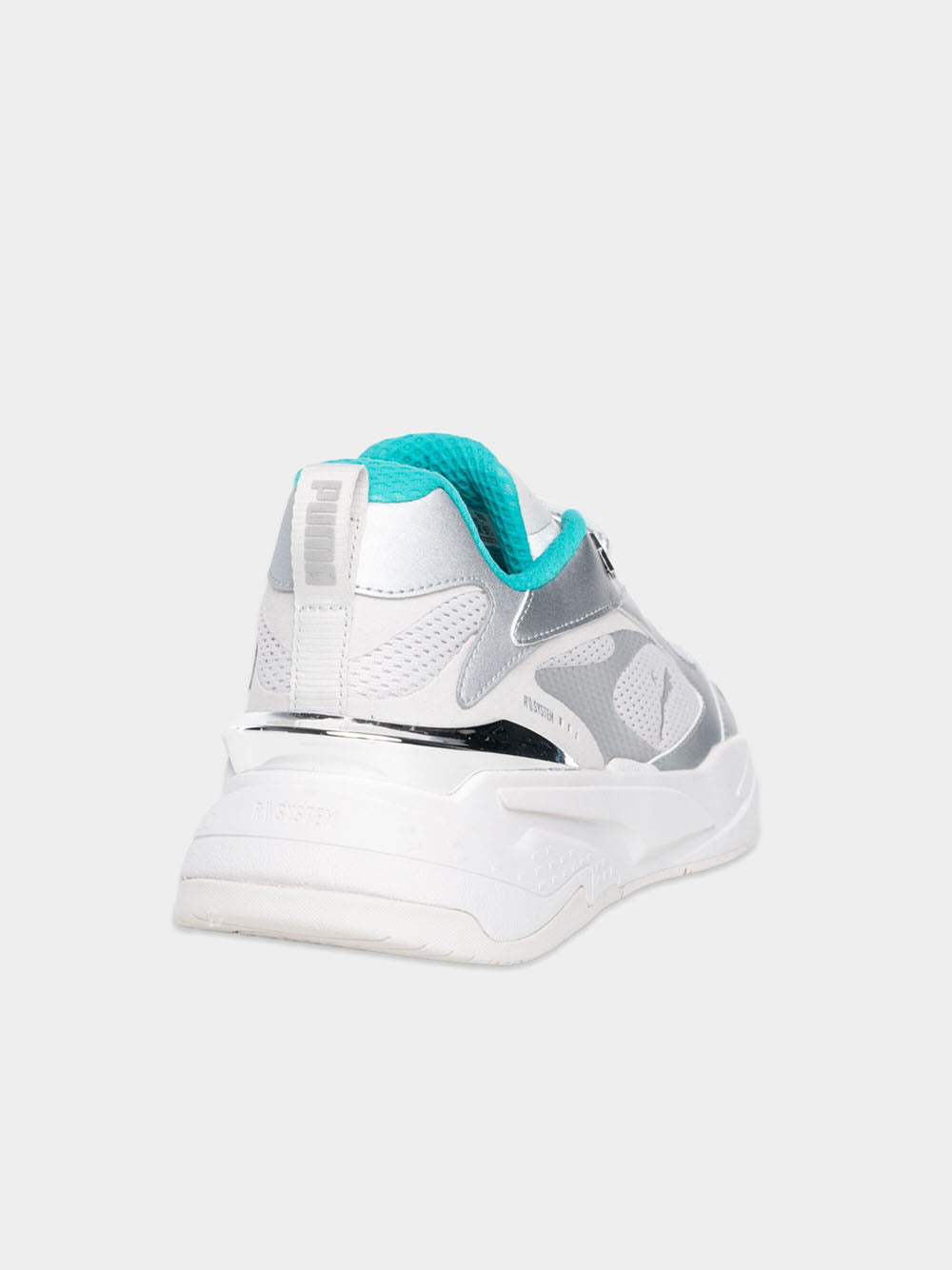 PUMA X BALR. Panelled Mesh Sneakers Silver/Spectra Green
