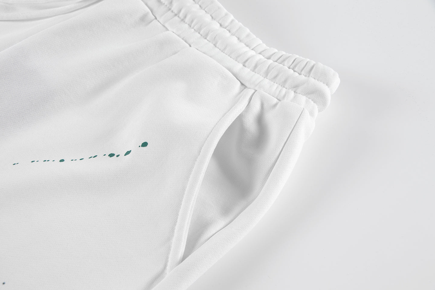 Balenciaga Graffiti Logo Cotton Shorts – White