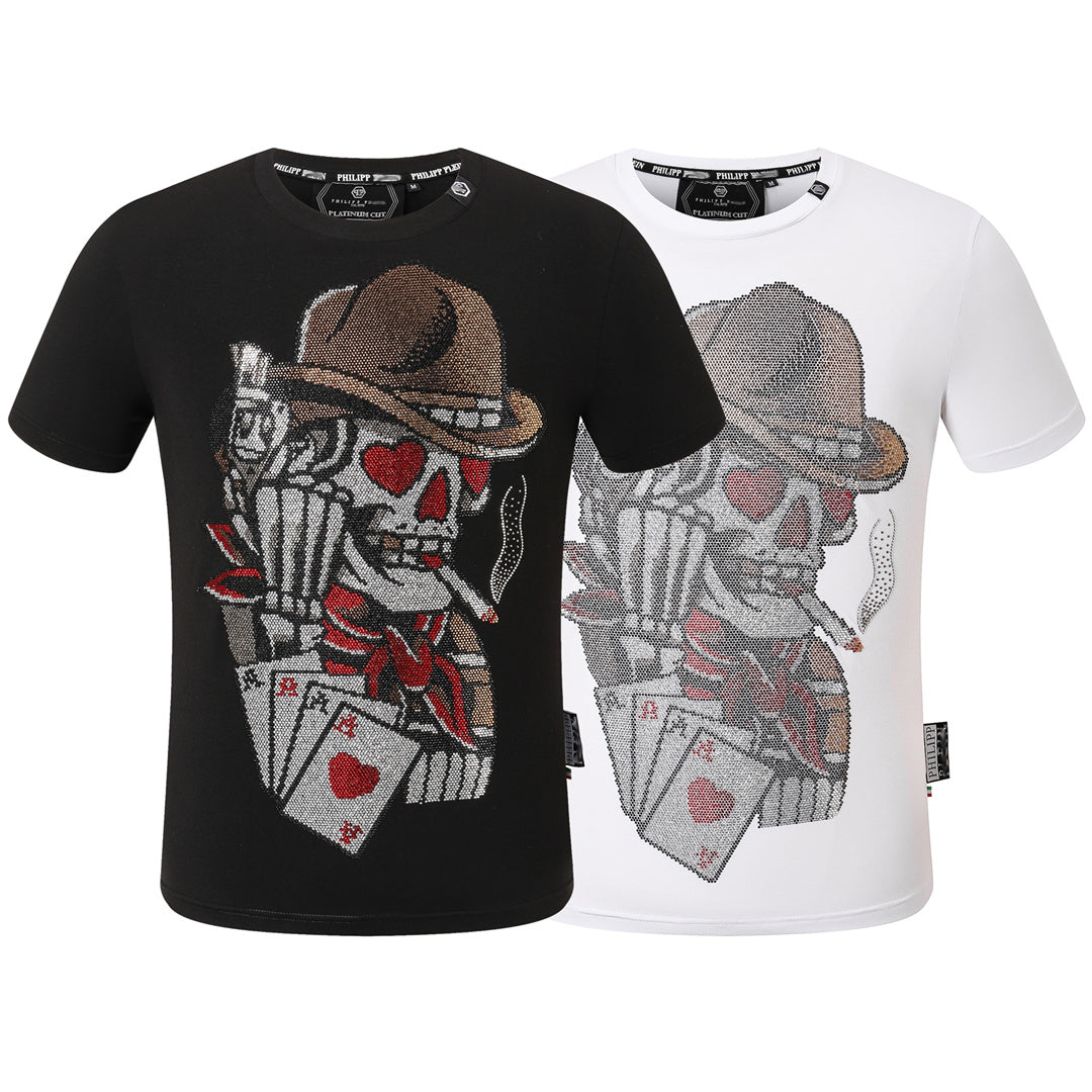 New- Skulls Rhinestones T-Shirt
