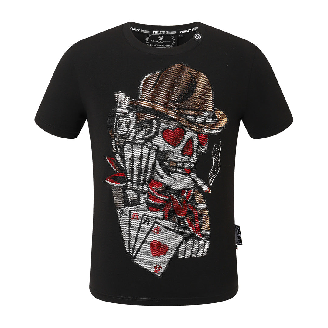 New- Skulls Rhinestones T-Shirt